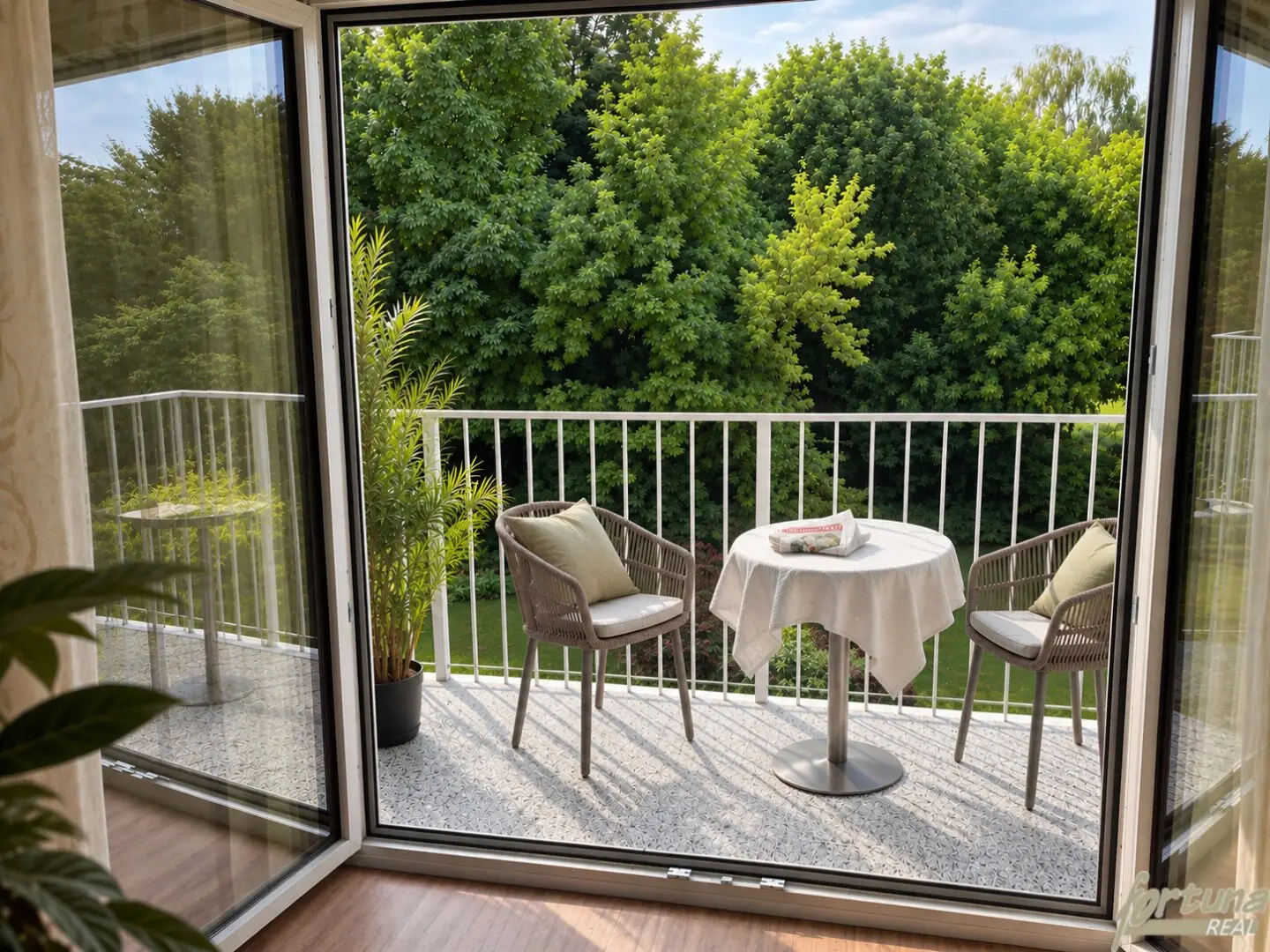 Affordable renovated 3-room apartment with southwest balcony and green view – quiet and close to the center in Bad Radkersburg | Thermal spa nearby