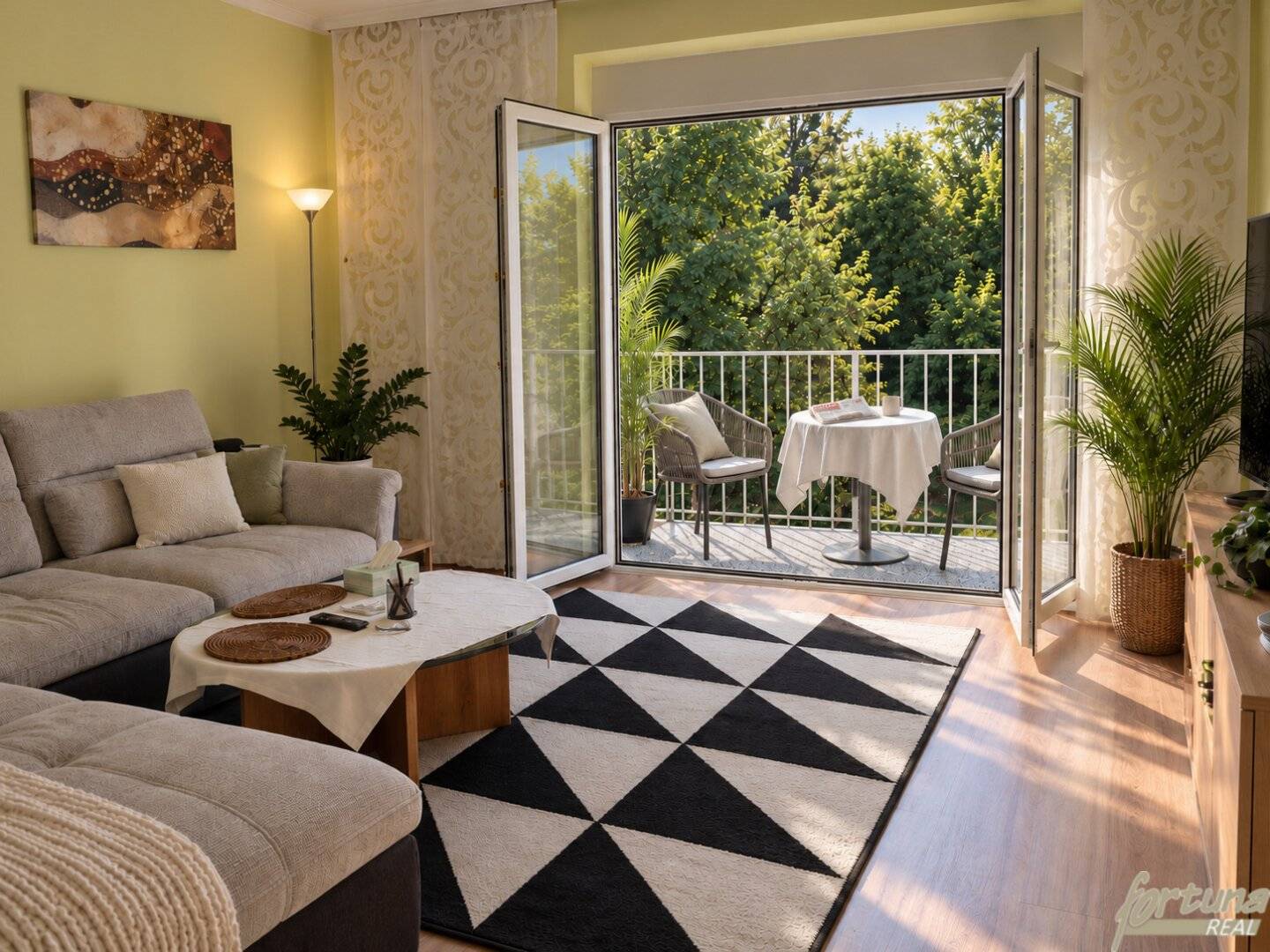 Affordable renovated 3-room apartment with southwest balcony and green view – quiet and close to the center in Bad Radkersburg | Thermal spa nearby