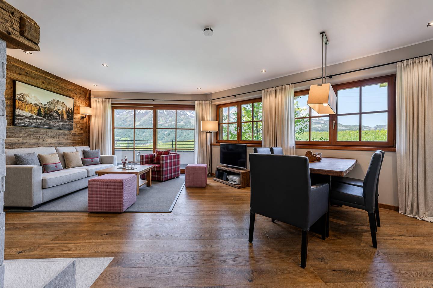 Wohnung mit Panoramablick und Pistenzugang