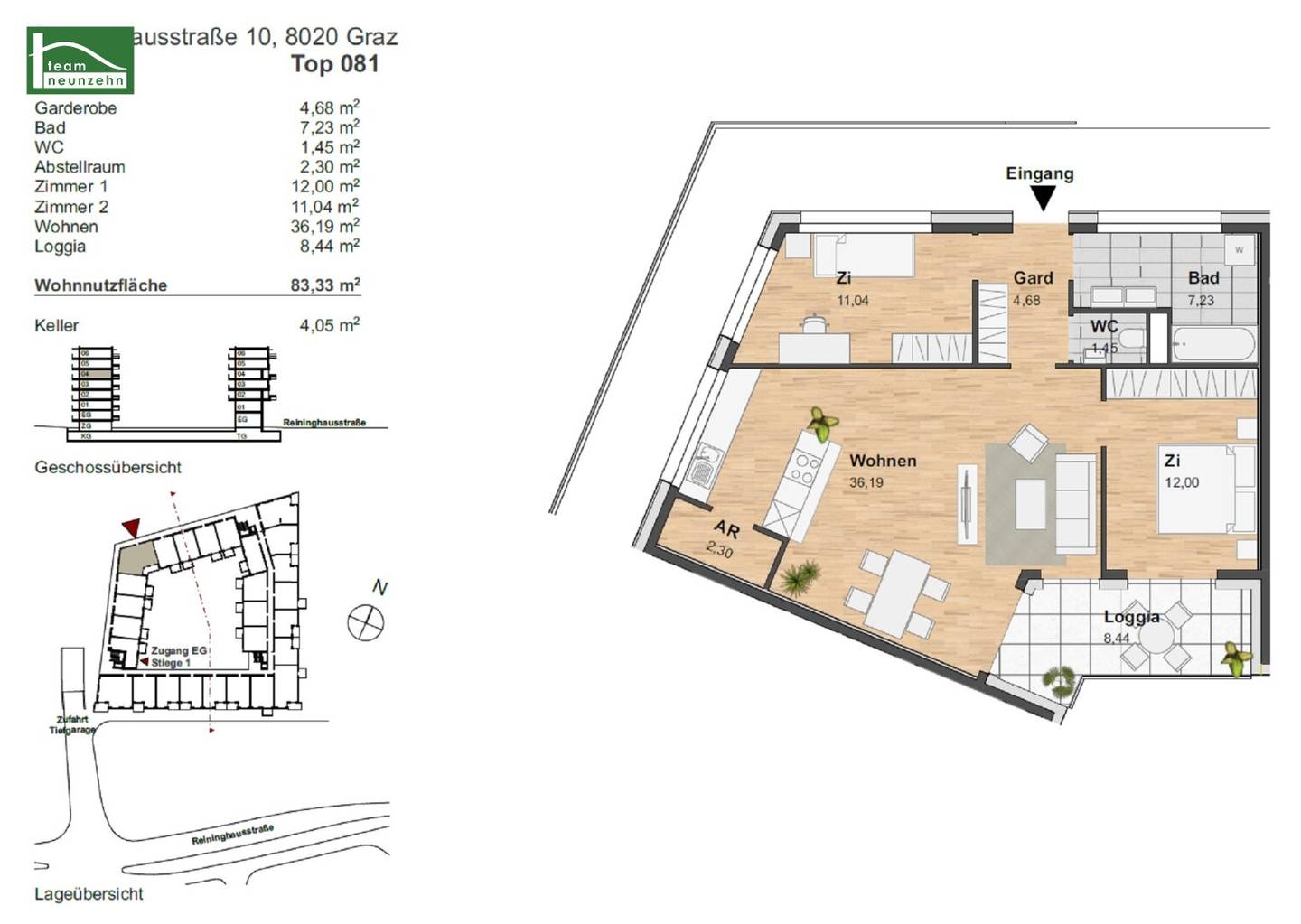 SPECIAL OFFER 1 MONTH RENT-FREE! - Idyllic 3-room apartment in quiet courtyard location