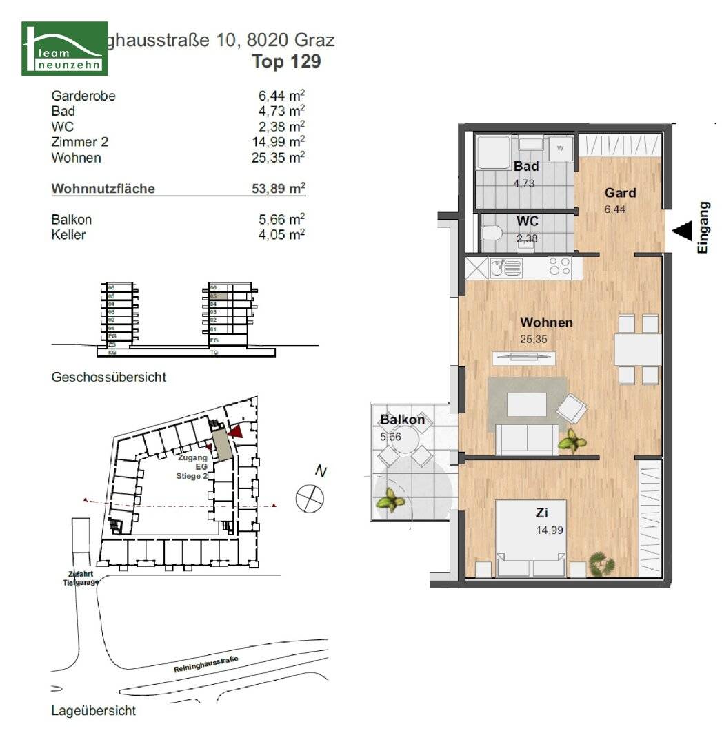 PROMOTION 1 MONTH RENT-FREE URBAN LIVING - Well laid out 2-room apartment with cozy outdoor area