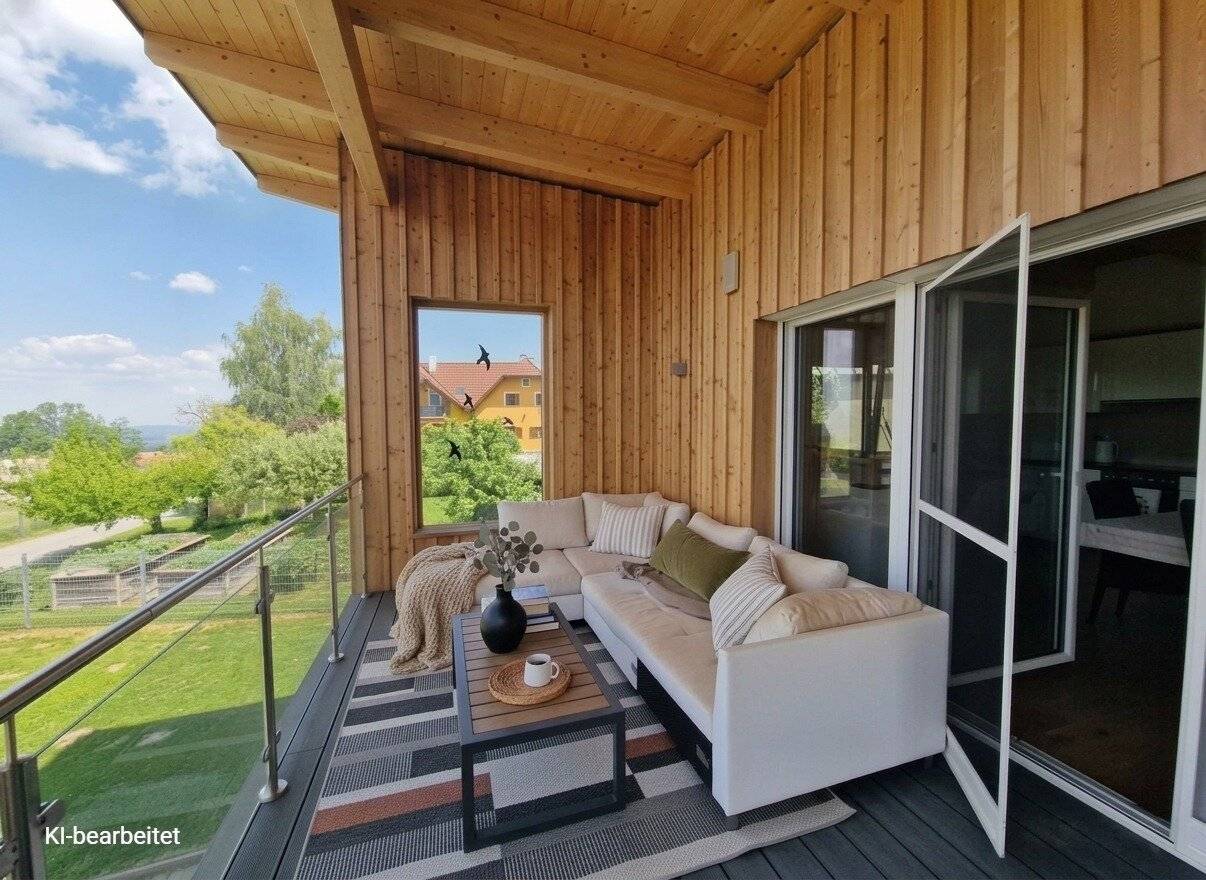 Project opportunity with 3 additional houses – stunning distant view – modern timber frame house with expansion potential for additional apartments