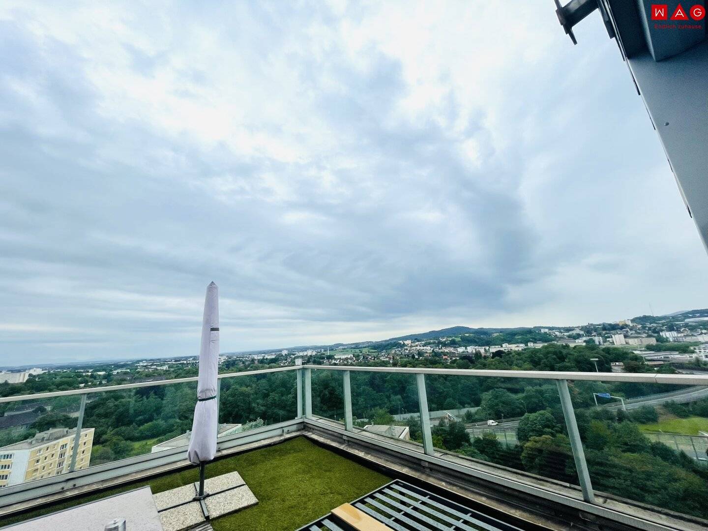 Aussicht von der Dachterrasse
