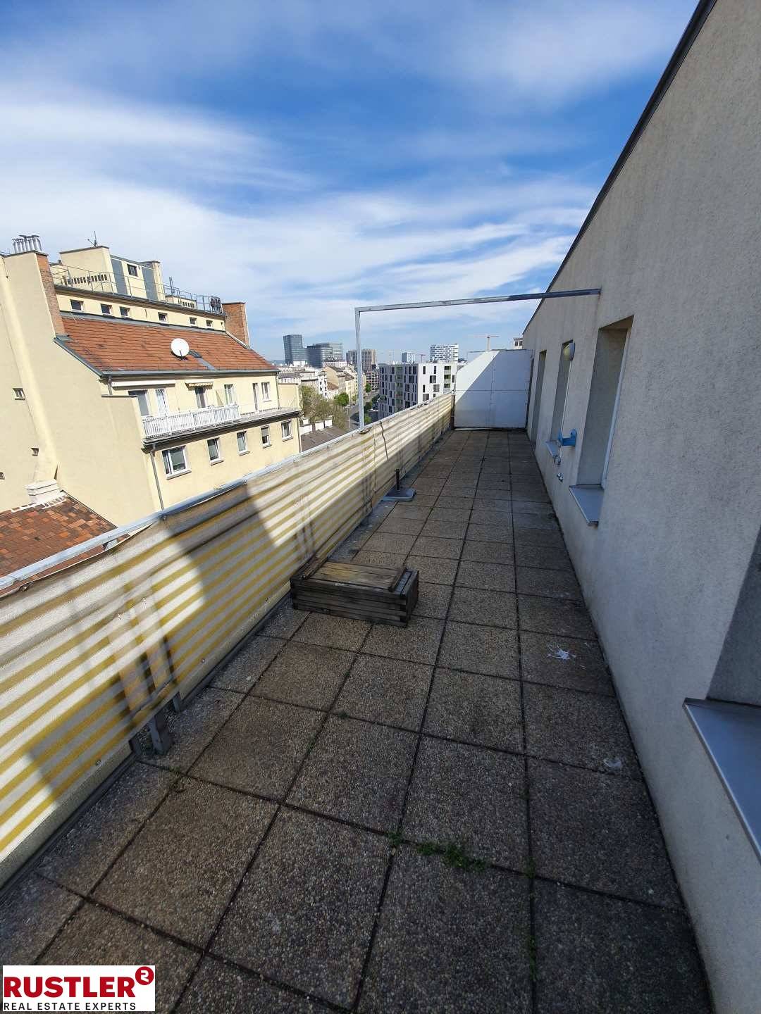 Apartment with west facing roof terrace and lift