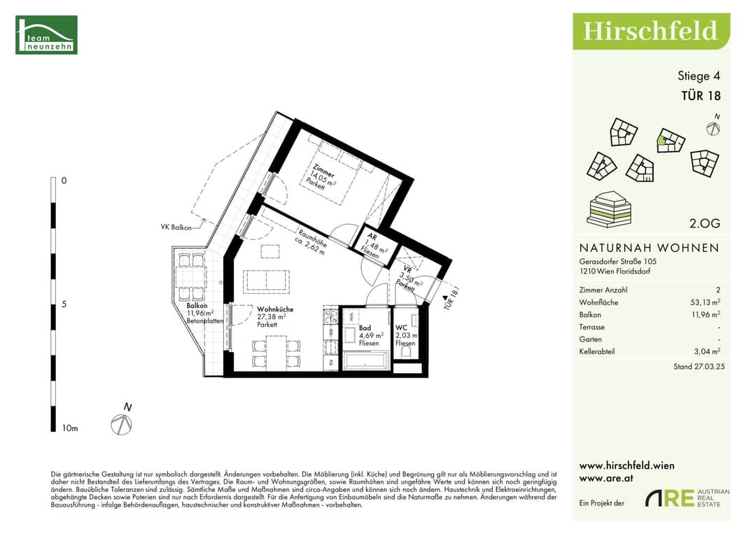 2-Room New Build Flat Vienna 1210