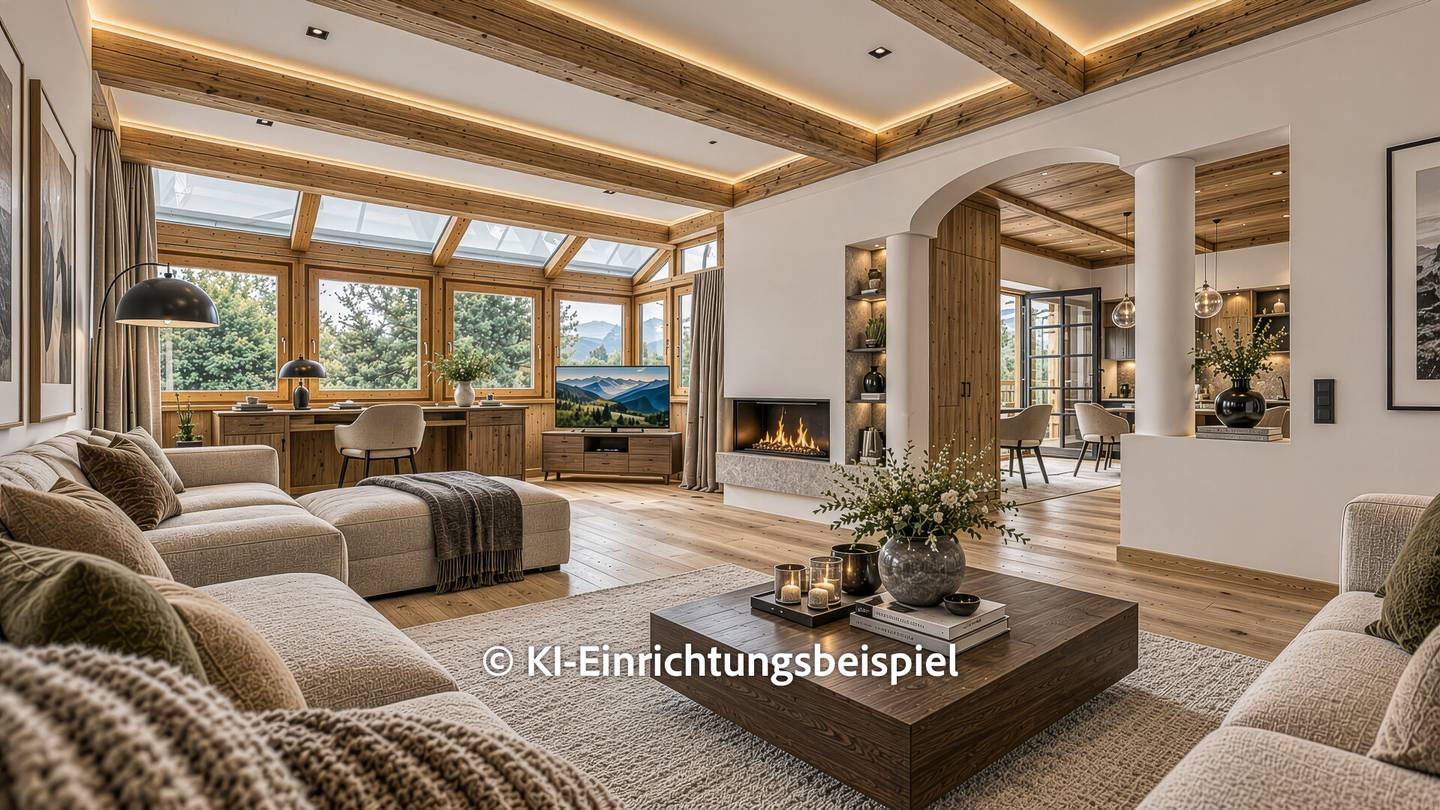 Wohnung mit Terrasse und Blick auf Hahnenkamm