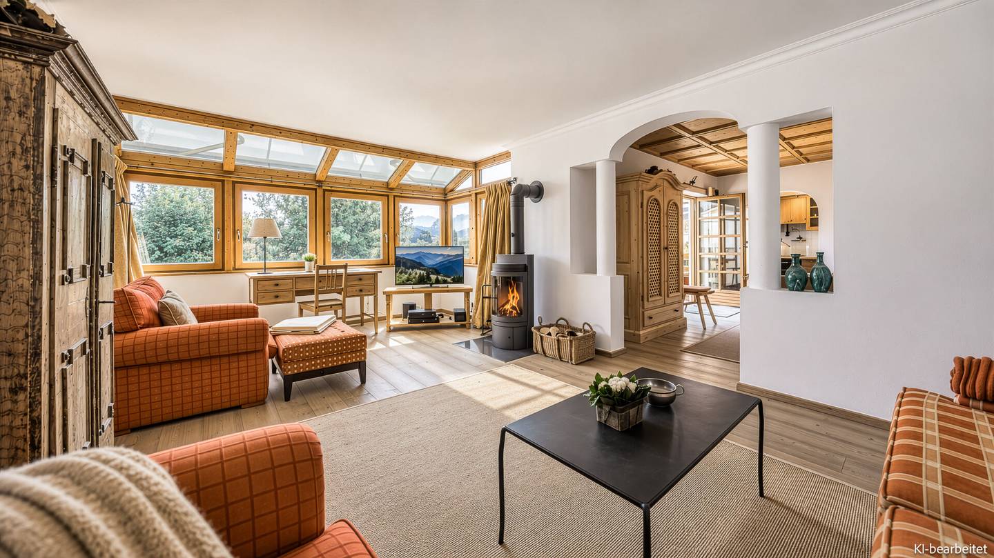 Wohnung mit Terrasse und Blick auf Hahnenkamm