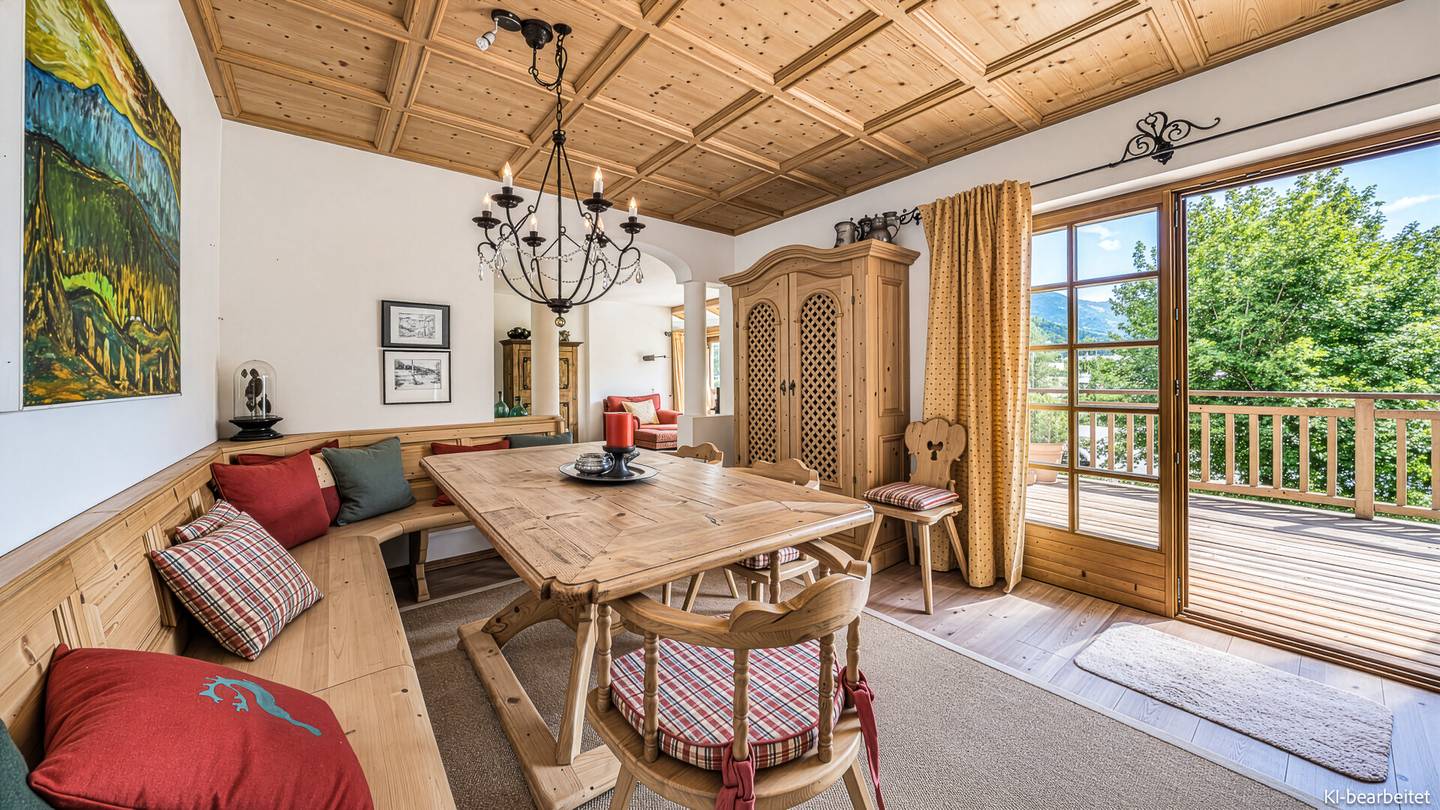 Wohnung mit Terrasse und Blick auf Hahnenkamm