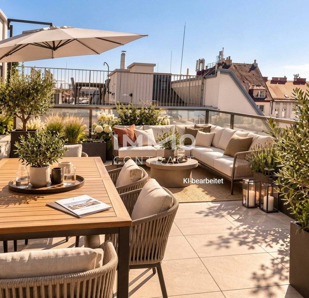 Rooftop Living nahe Mariahilfer Straße – Dachgeschoss-Erstbezug mit privaten Freiflächen