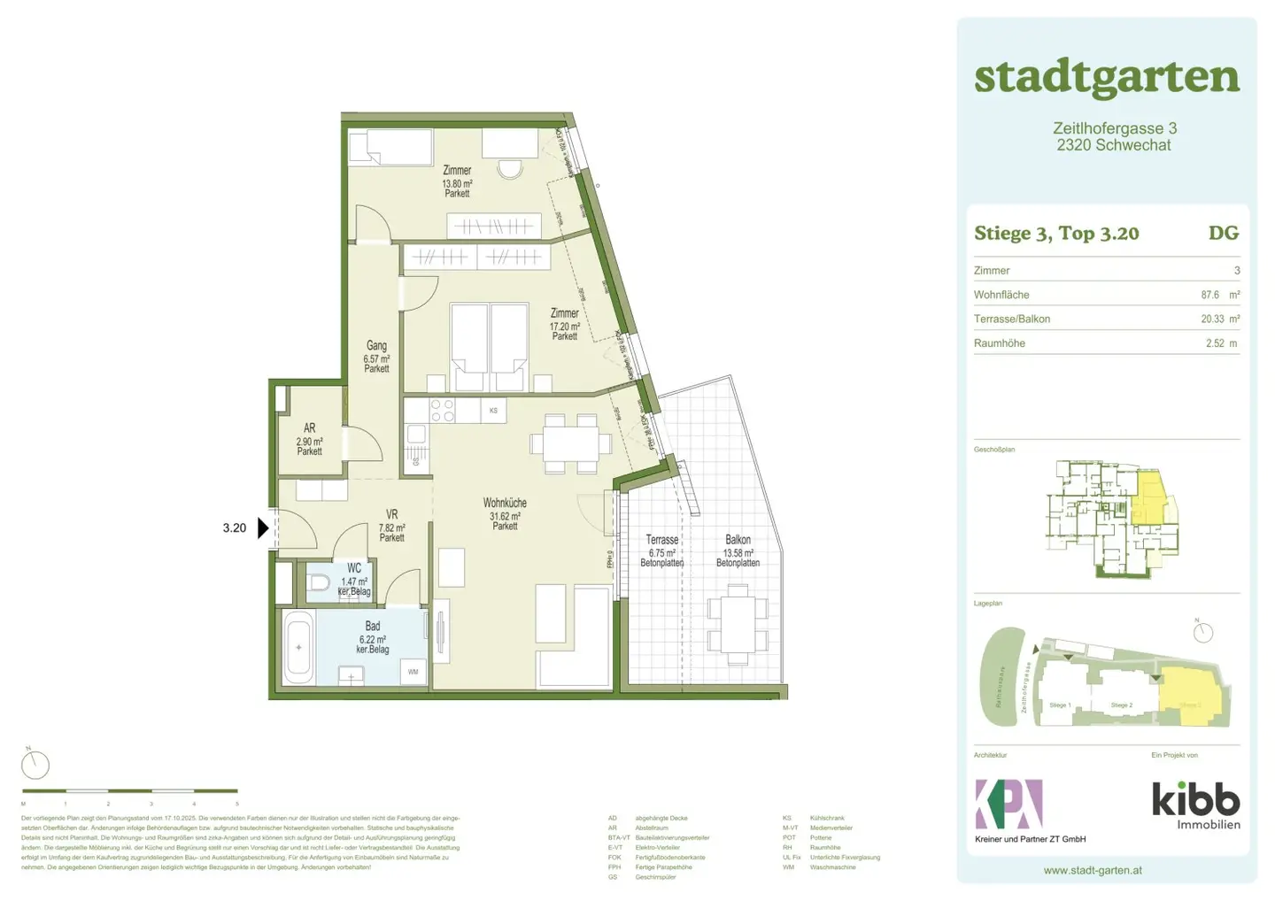 Stadtgarten. Condominium apartments at Rathauspark Schwechat
