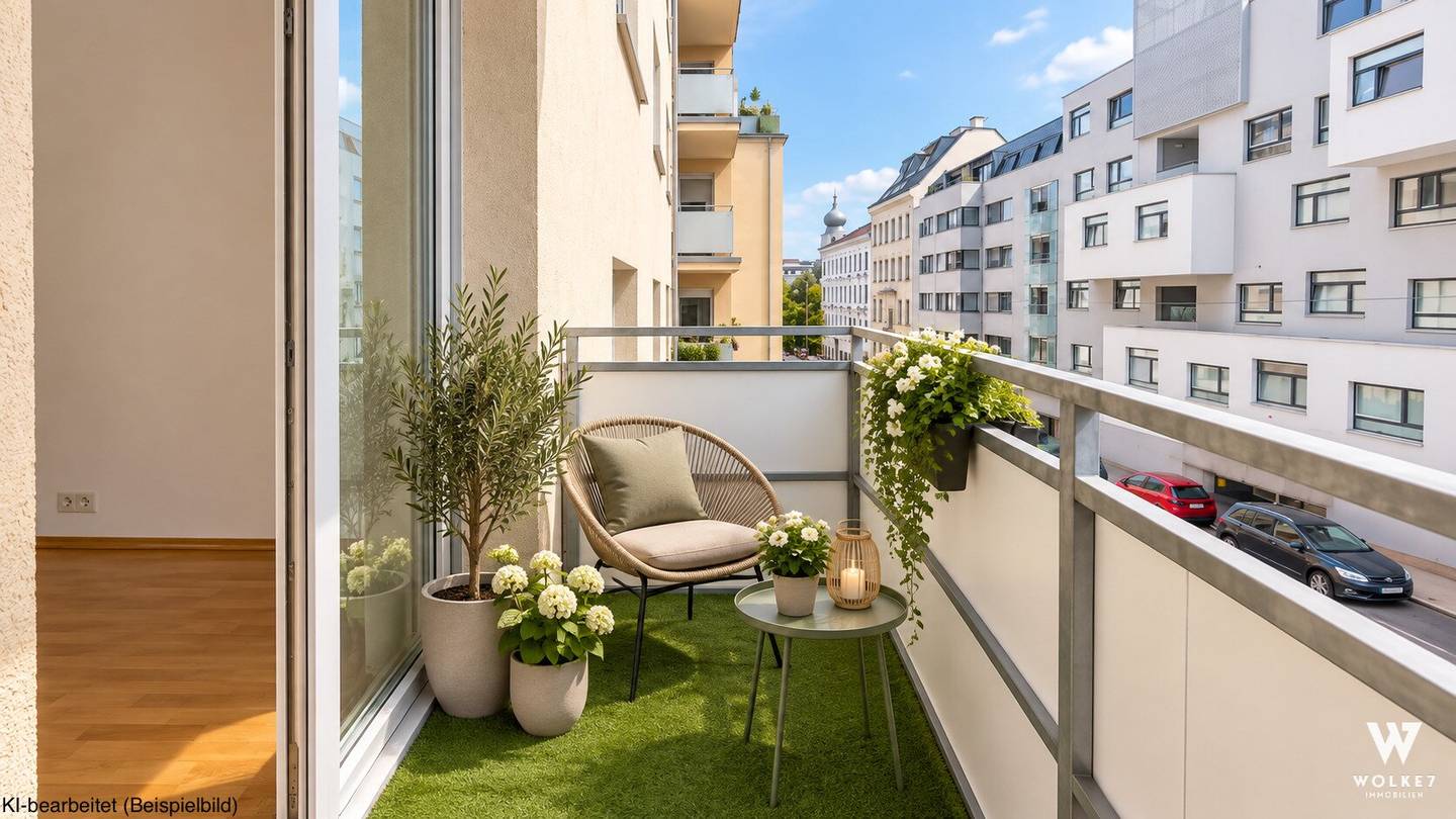 Renovierte 3-Zimmer-Wohnung mit Balkon &amp; Grünblick I hell, ruhig und Nahe U3 I Garagenplatz anmietbar