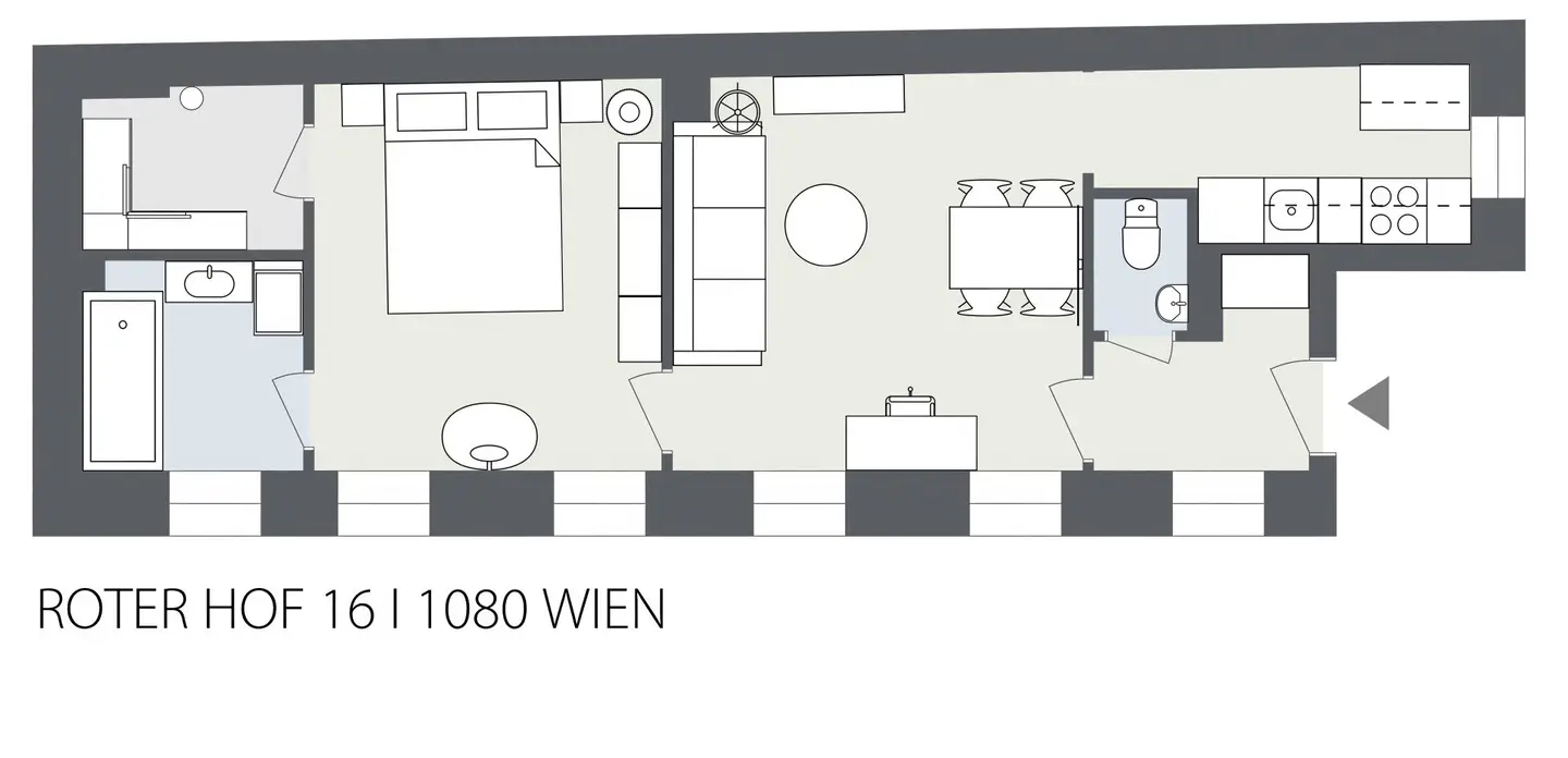 2 Zimmer I EG I ZUM GRÜNEN TOR I 8. BEZIRK