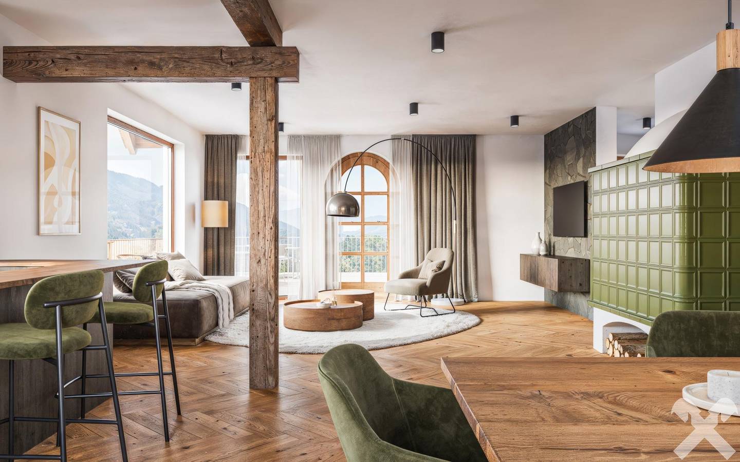 Ferienwohnung in Alleinlage mit Panoramablick und Wellness