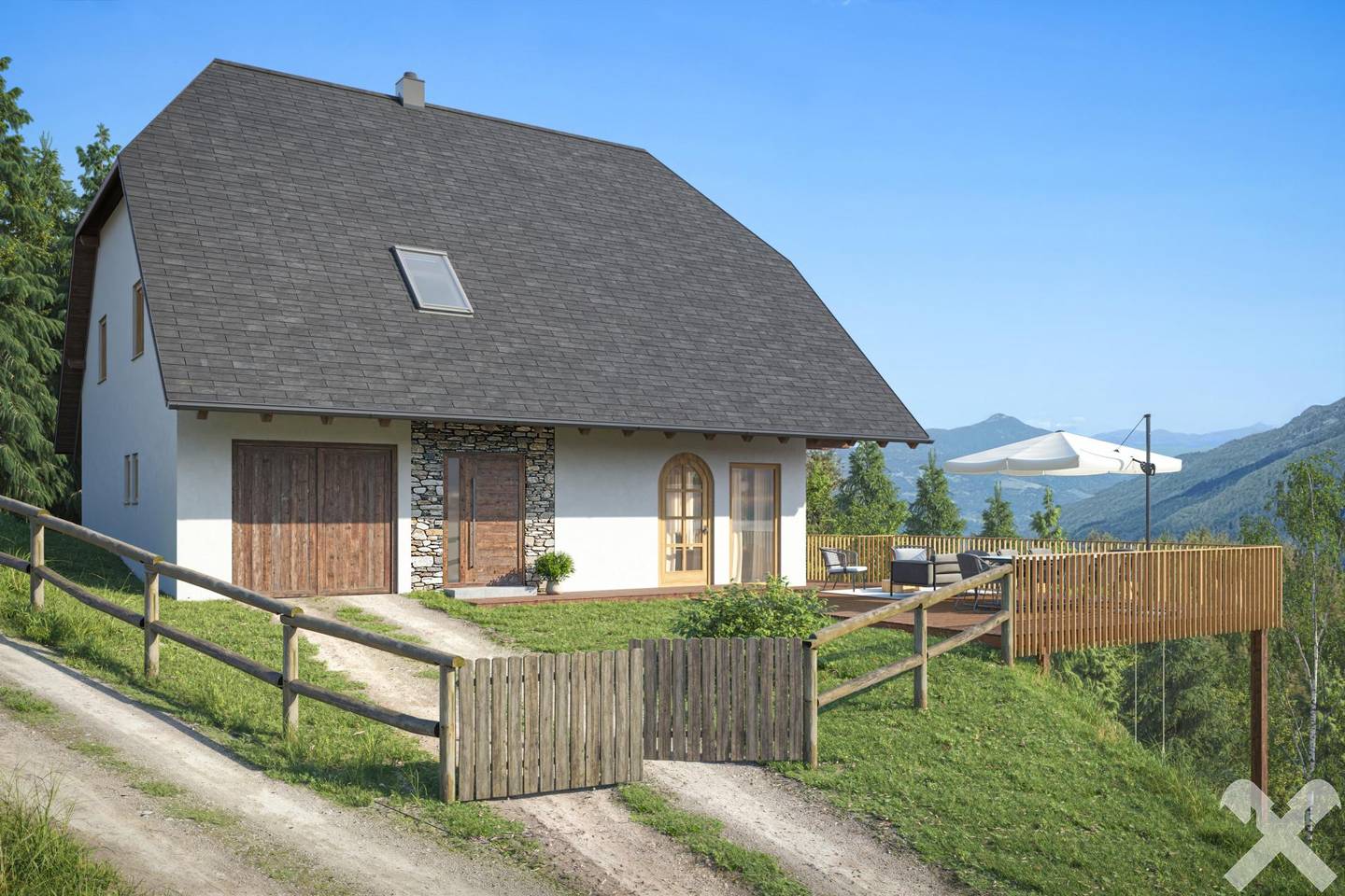 Ferienwohnung in Alleinlage mit Panoramablick und Wellness