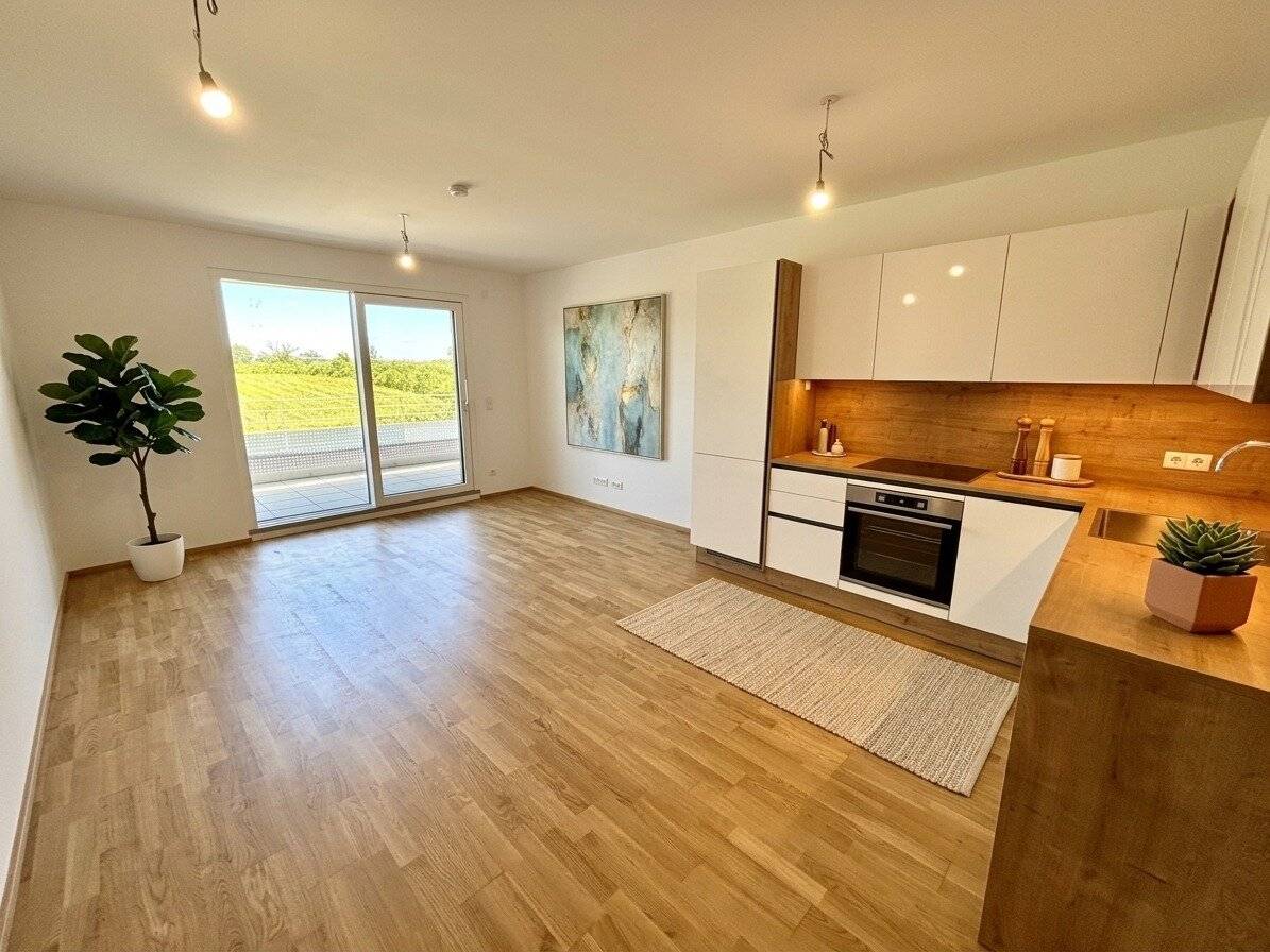 Modern rental apartment with garden use and balcony in quiet location in Breitenbrunn