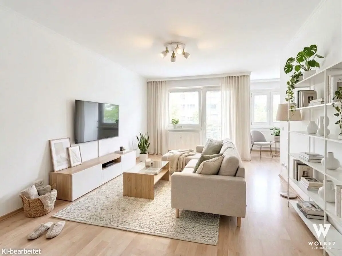 Gepflegte 3-Zimmer-Wohnung mit Loggia in ruhiger Lage nahe Hanusch Krankenkhaus