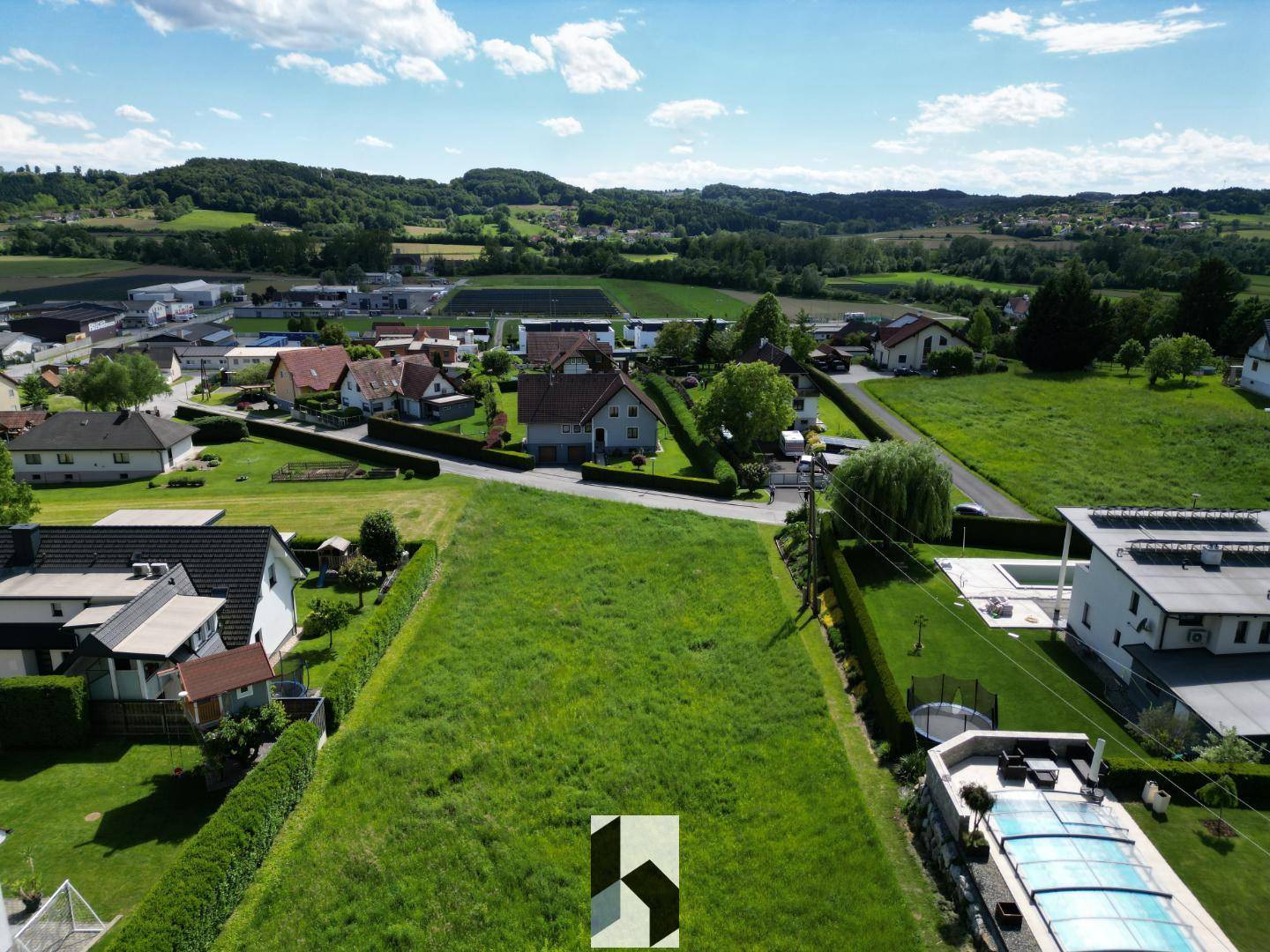 Sunny outlook on village edge apartment