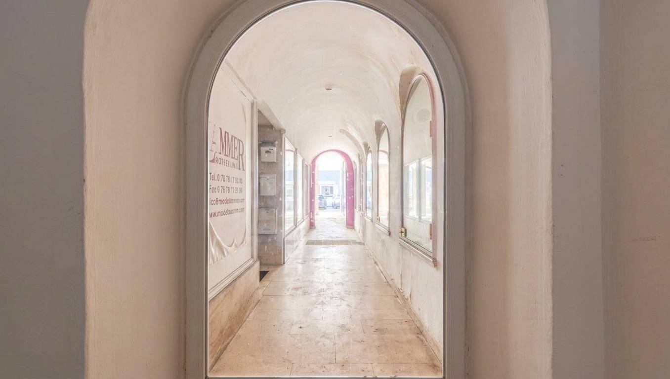 Listed investor apartment with representative commercial floor