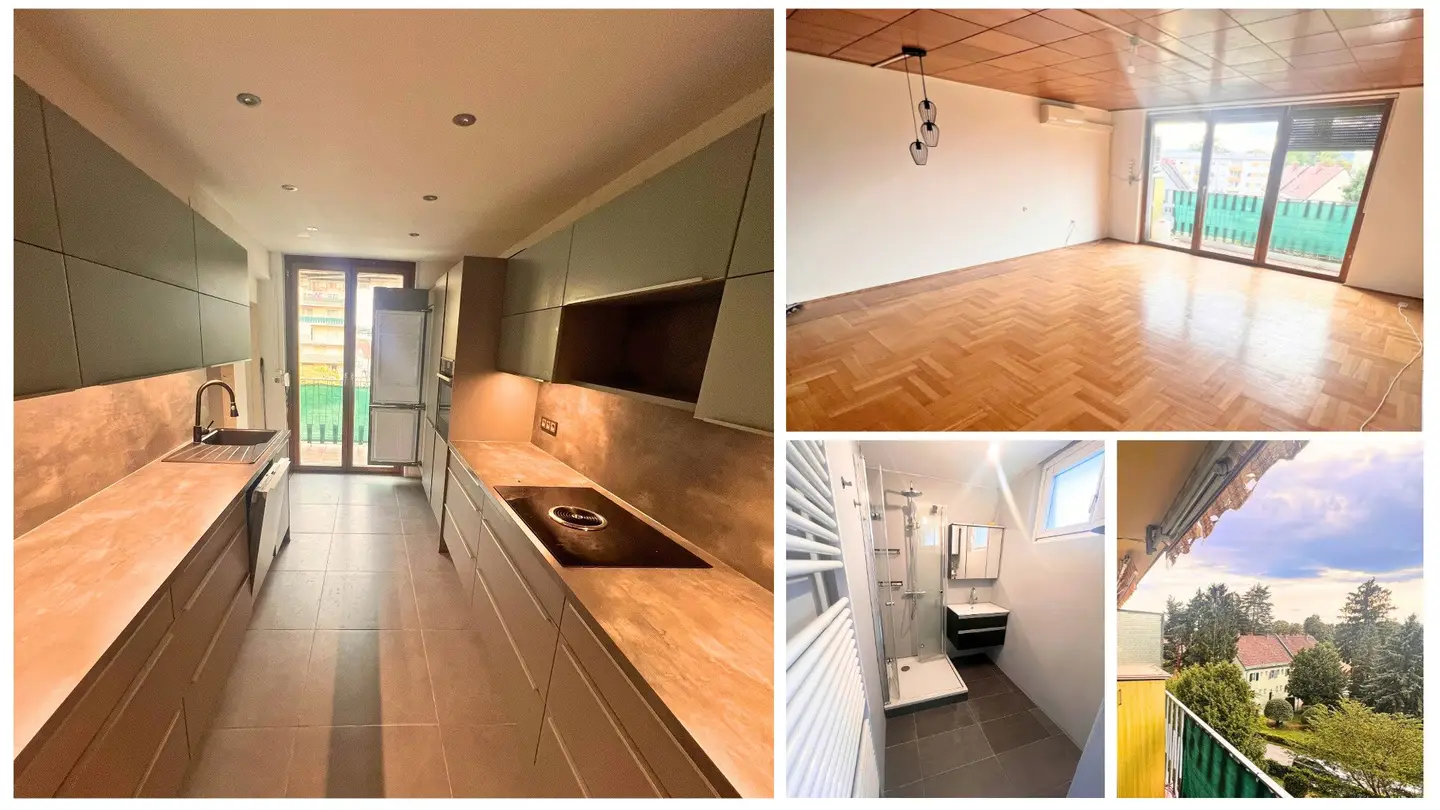 Attractive bright very spacious 3-room apartment in 8041 Graz, 90 m², partially renovated, air conditioning - arrange an appointment immediately