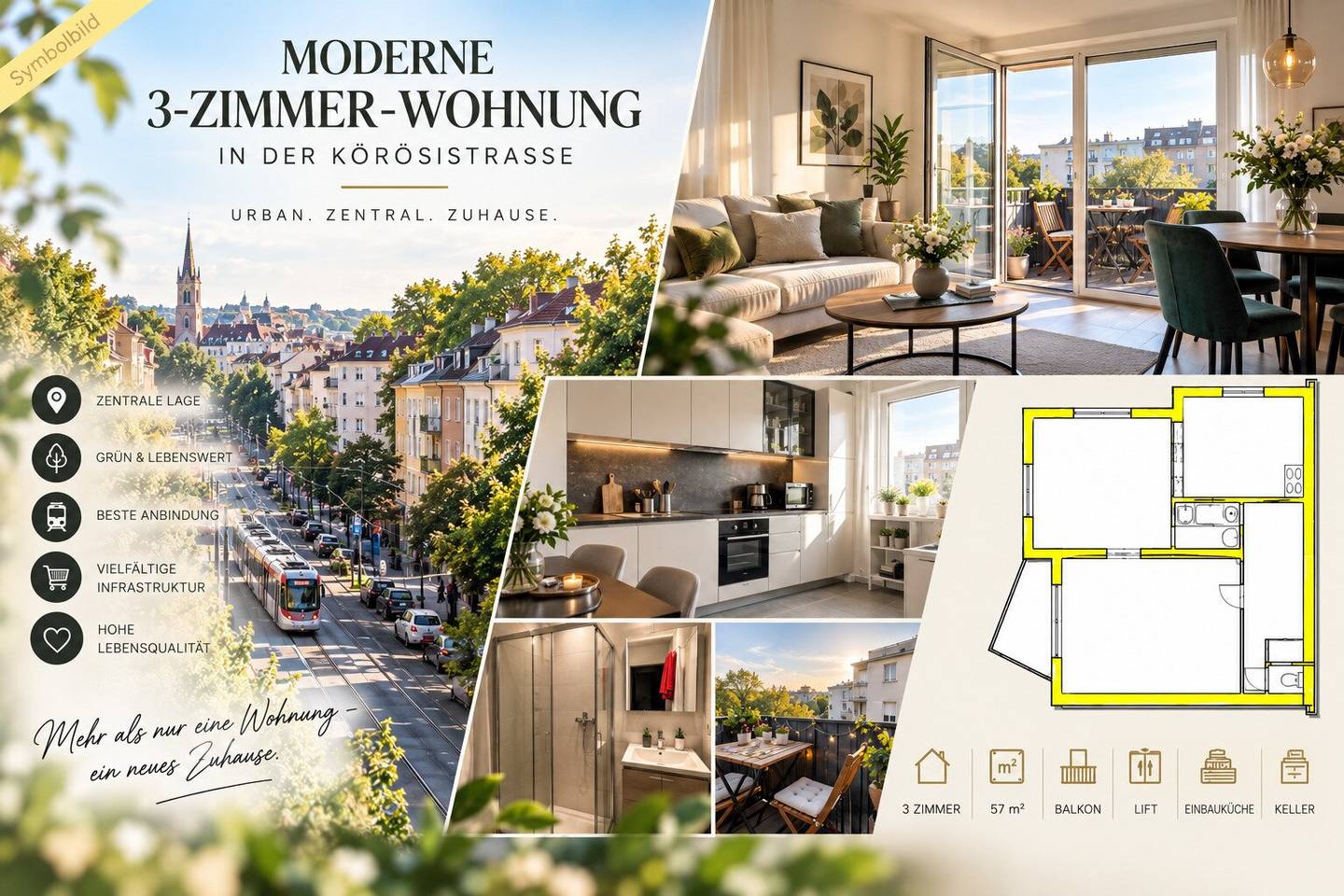 Dream apartment in Körösistraße - arrange an appointment quickly