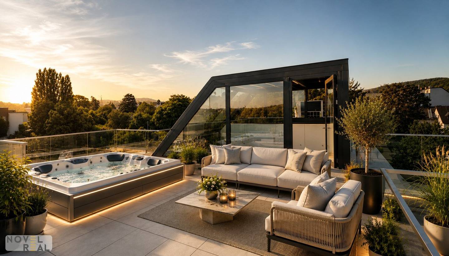 Living at the highest level: Exclusive penthouse with magnificent roof terrace in Döbling