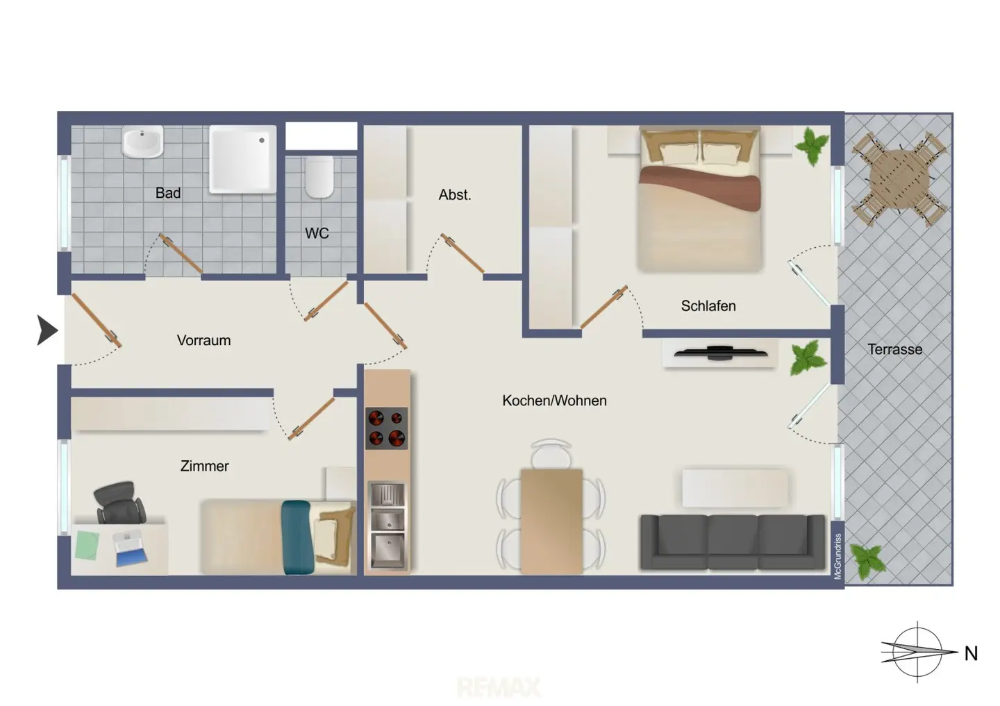 Everything there. Everything near. All mine. – Fully furnished hot property ready to move in