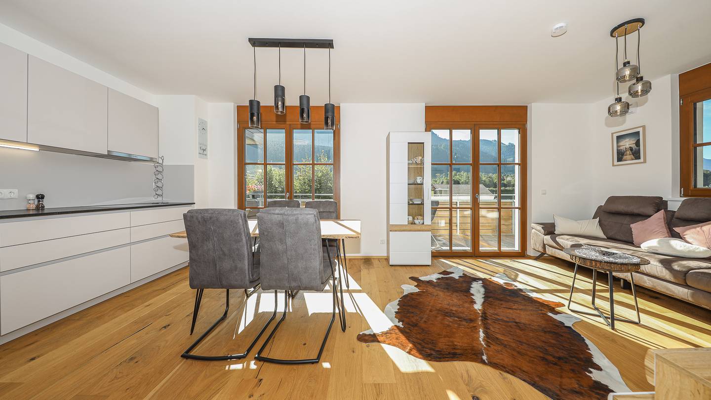 New build apartment with view of the Wilder Kaiser and southwest balcony