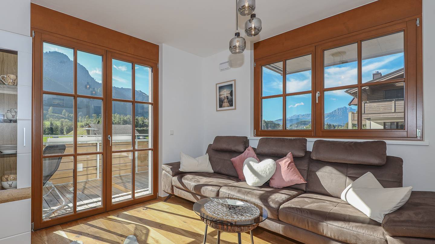 New build apartment with view of the Wilder Kaiser and southwest balcony