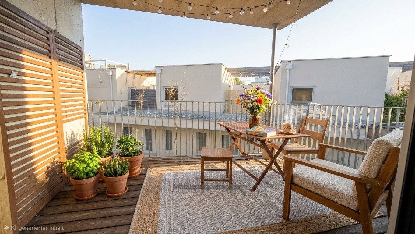Sunny, cozy penthouse only 250 m from Lendplatz, 11 m² terrace, 4 rooms (suitable for 3-person flatshare)
