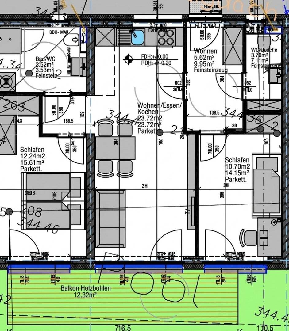 Modern 3-room apartment with balcony in 8055 Graz – Comfort and style included