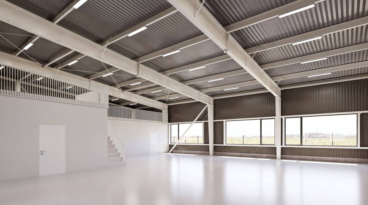 Ground-level storage and commercial halls in Leopoldsdorf near Vienna