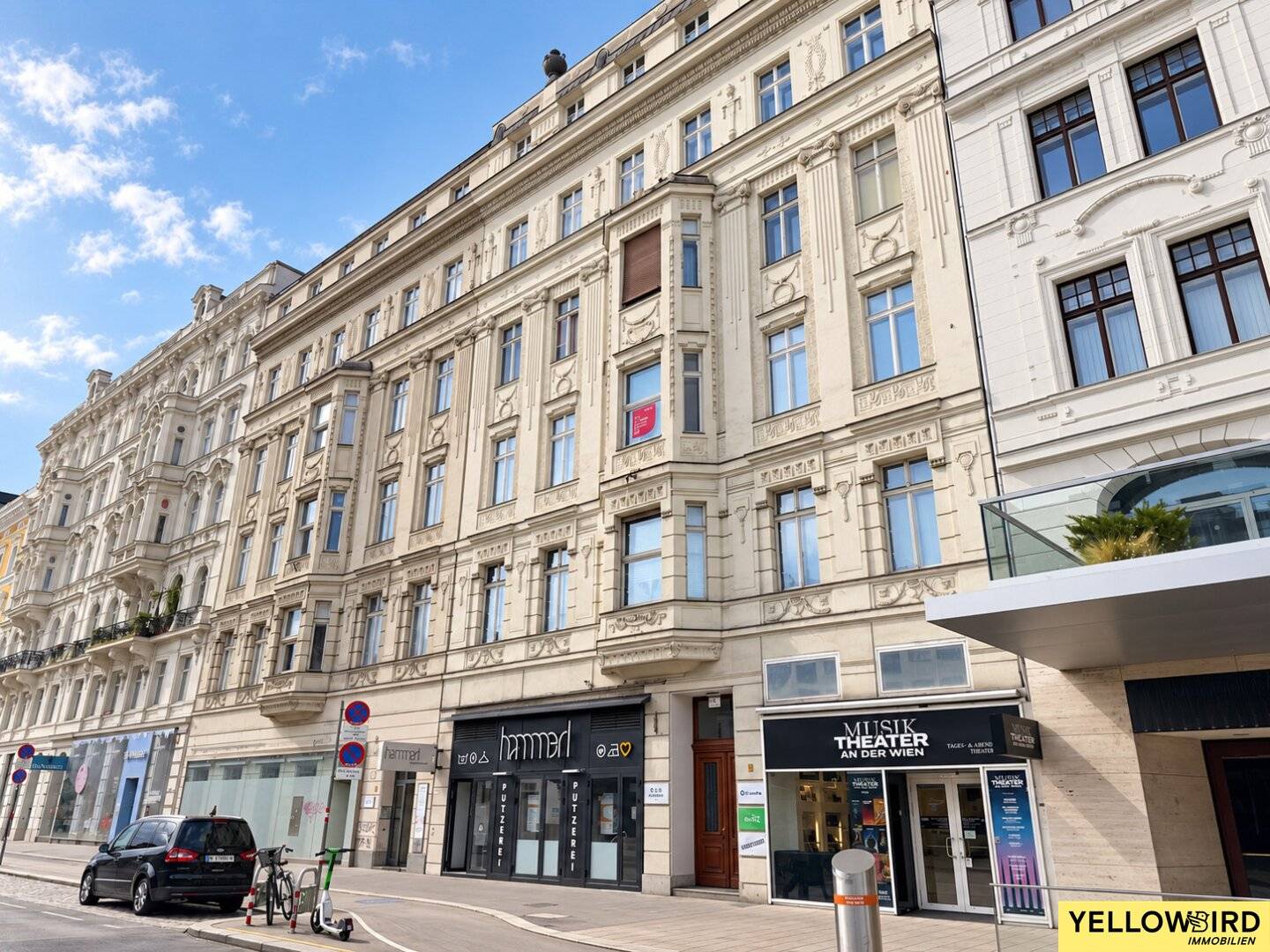 Repräsentatives 5-Zimmer-Altbaubüro mit unglaublicher Raumhöhe, großzügigen Räumen, Klimaanlage und Top Standort am Naschmarkt