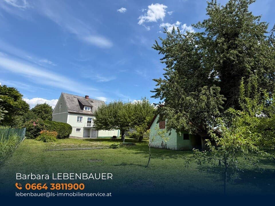 Plenty of space for family hobby and work - well maintained single family house with outbuilding on generous plot in sought after location in Hartberg