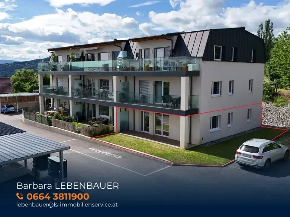 First occupancy: Ground floor apartment with garden in St. Johann i.d. Haide for sale!
