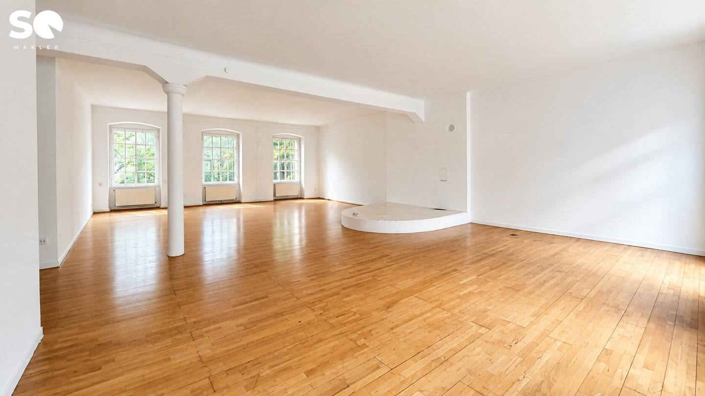 # SQ -GROSSZÜGIGES LOFT MIT 255 m² &amp; ALTBAUCHARME IN 1070 WIEN - 4. Stock | ca. 255 m² | 6 Zimmer | ohne Lift