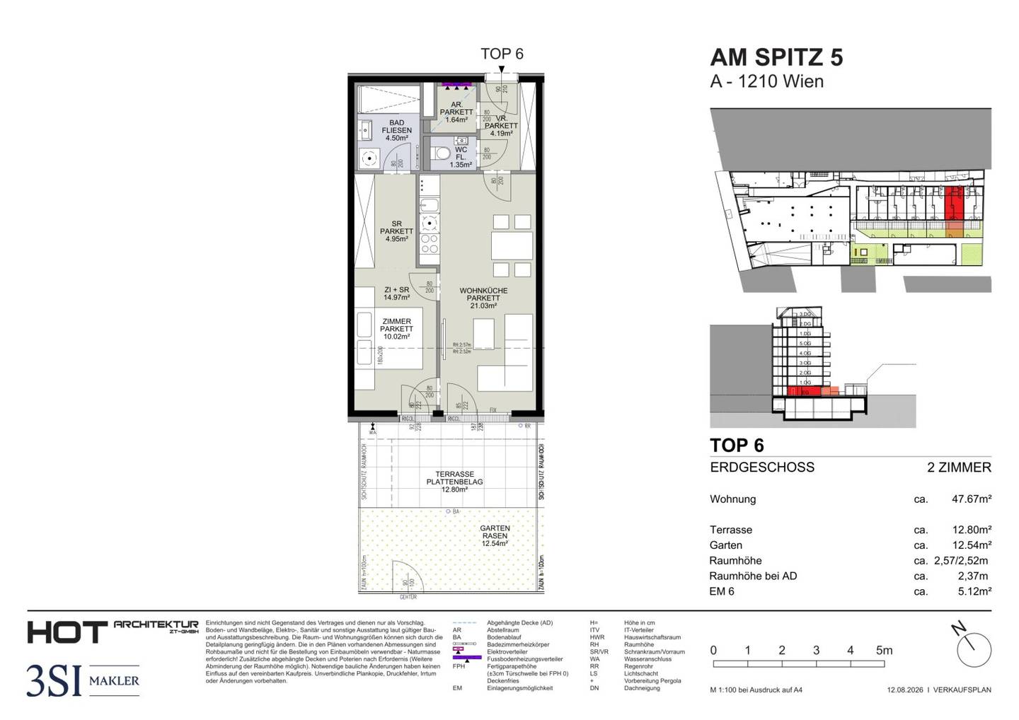 Am Spitz 5 - modern garden apartment in centrally located new building