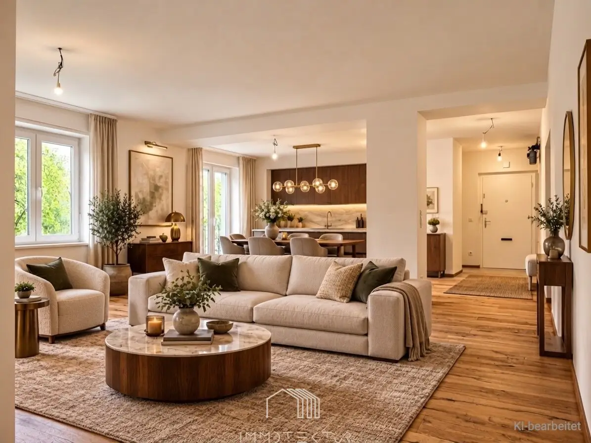 Near Lustbühel: Sunny 3-room apartment with loggia, balcony and garage