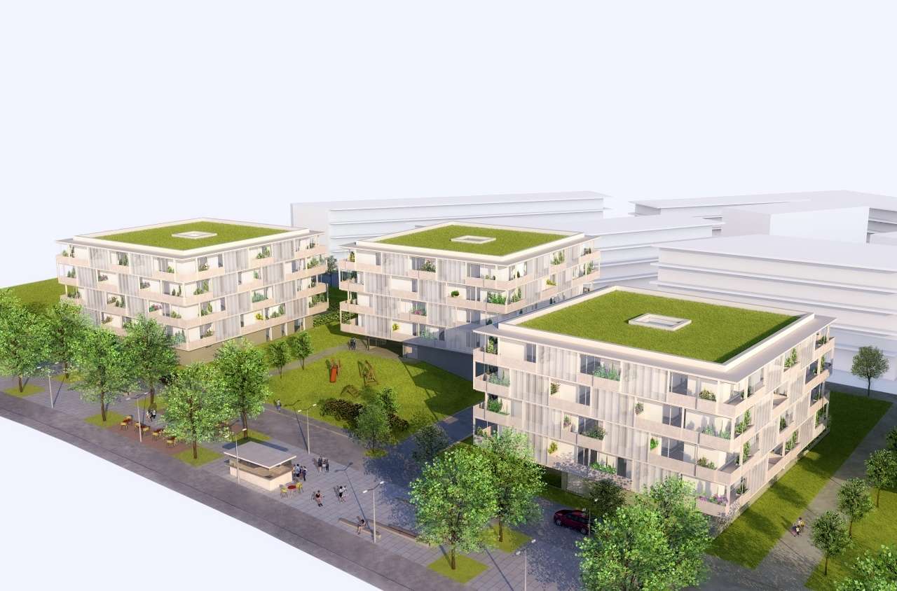 Nearly new apartment with balcony and underground parking