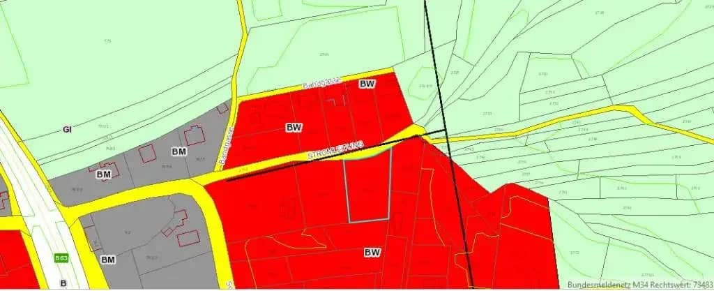 Sunny building plot in central quiet location in Pinkafeld