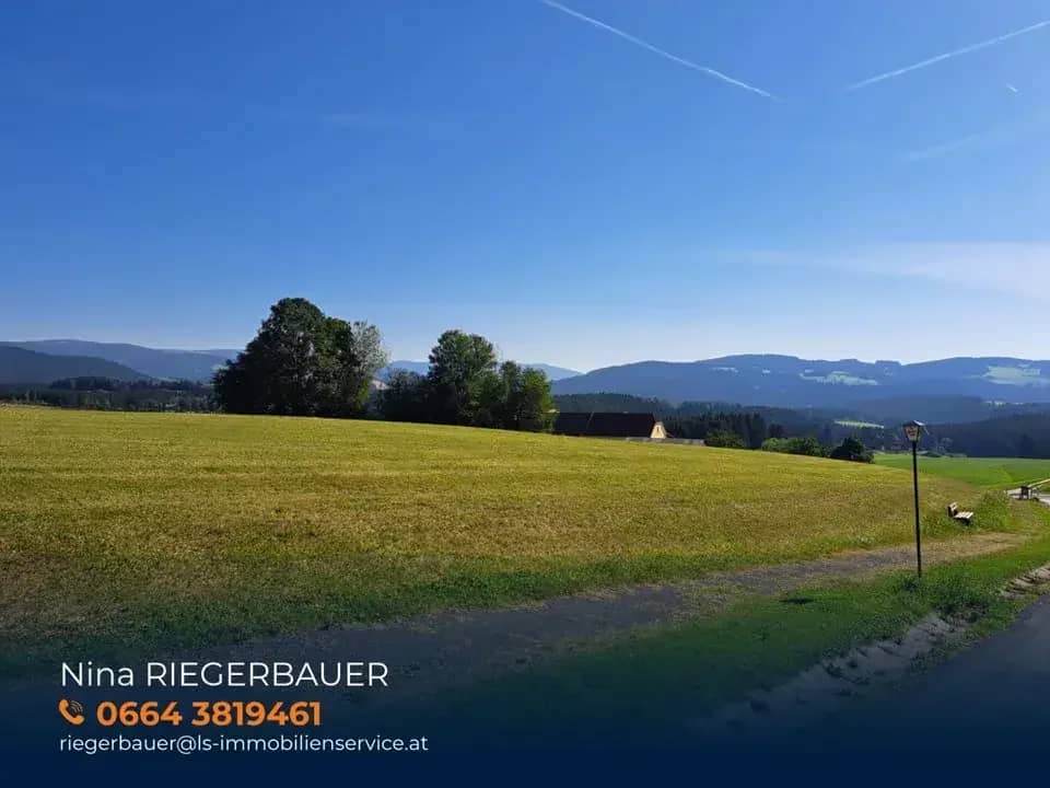 Rarity: Beautiful plot with its own spring share for sale in Wenigzell