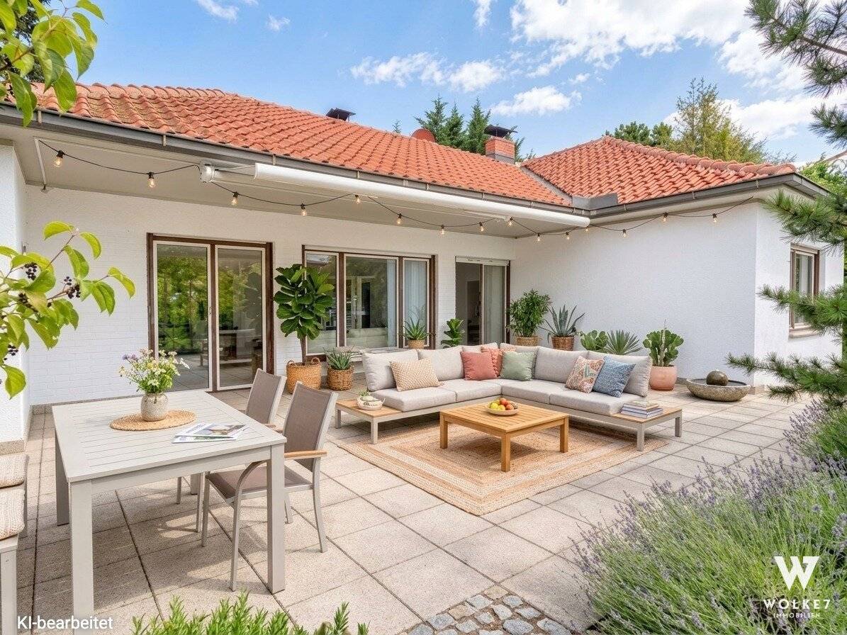 Bungalow in Strasshof | 120 m² Wohnfläche | 4 Zimmer | Südterrasse &amp; Traumgarten