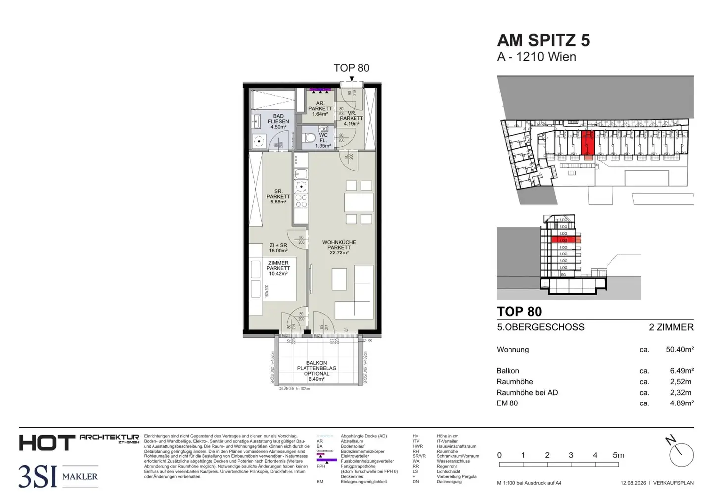 Am Spitz 5 - Owner occupation or investment – attractive 2-room apartment with balcony in quiet courtyard location