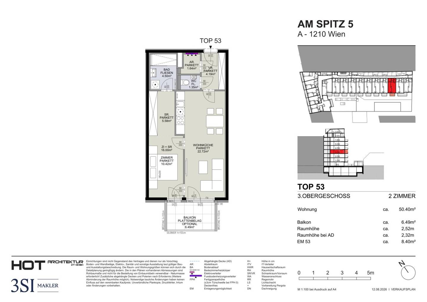 Investor alert First occupancy 2-room apartment with balcony underfloor heating and garage in 1210 Vienna near subway