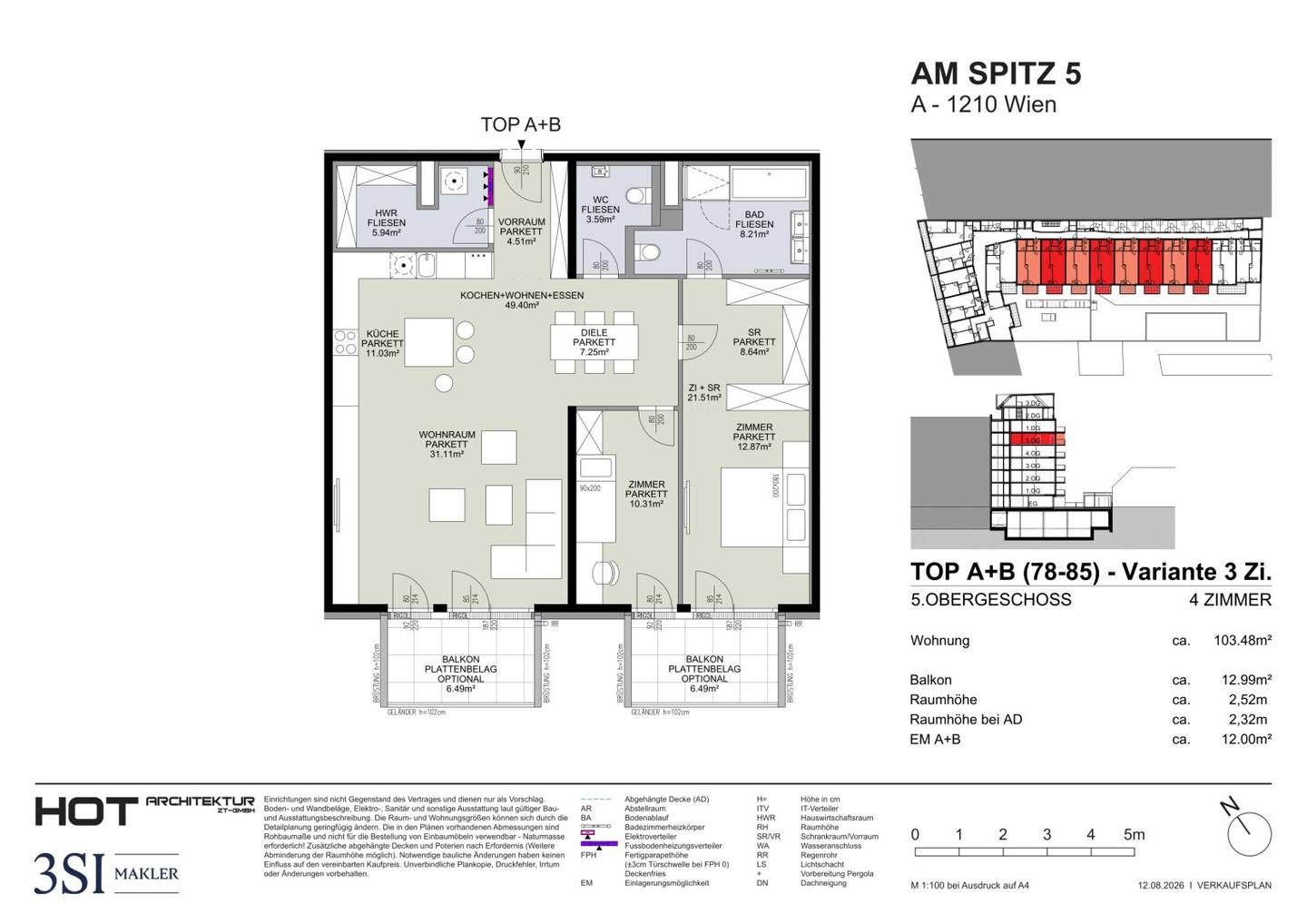 SPACE FOR BEAUTIFUL LIVING – 3 rooms with a generous balcony