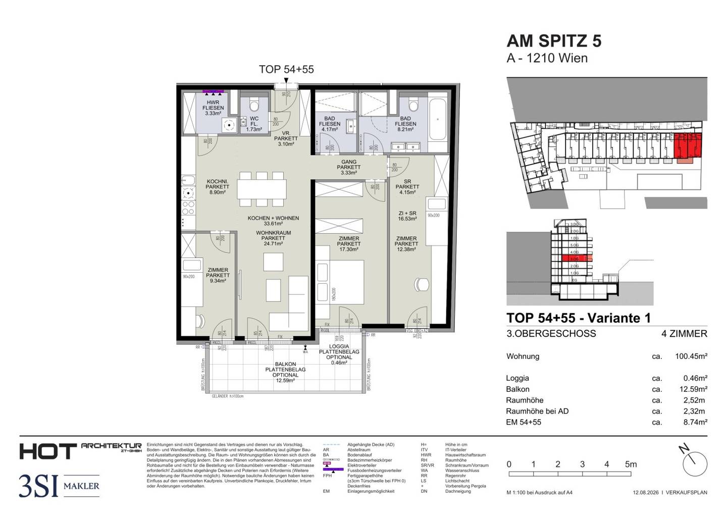 SPACE FOR THE BEAUTIFUL LIFE – 4 rooms with generous balcony