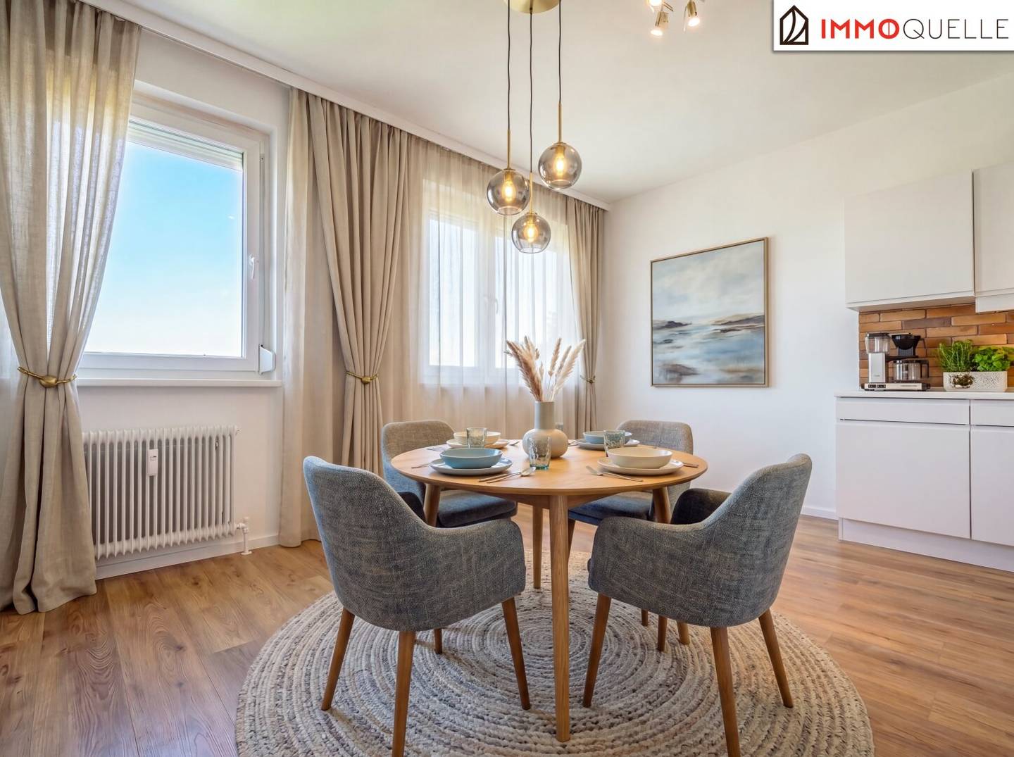Quiet living with view of greenery - Compact 2-room apartment with morning sun, courtyard view and first occupancy after renovation