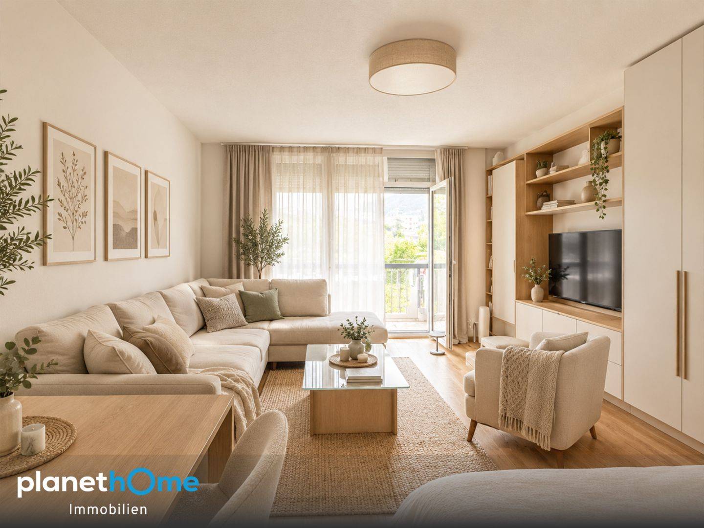 Anlegerwohnung im Olympischen Dorf mit zwei Loggien