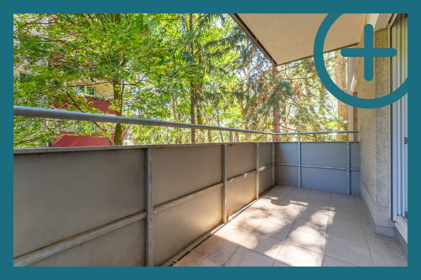 Bright Erdgeschosswohnung with balcony and green view