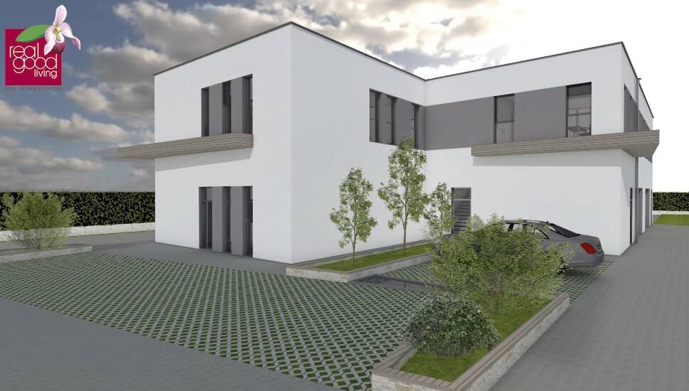 BÜRO- UND LAGERGEBÄUDE IM ROHBAU IN WÖLLERSDORF – CA. 635 M² GEPLANTE NUTZFLÄCHE, TERRASSE &amp; 19 STELLPLÄTZE