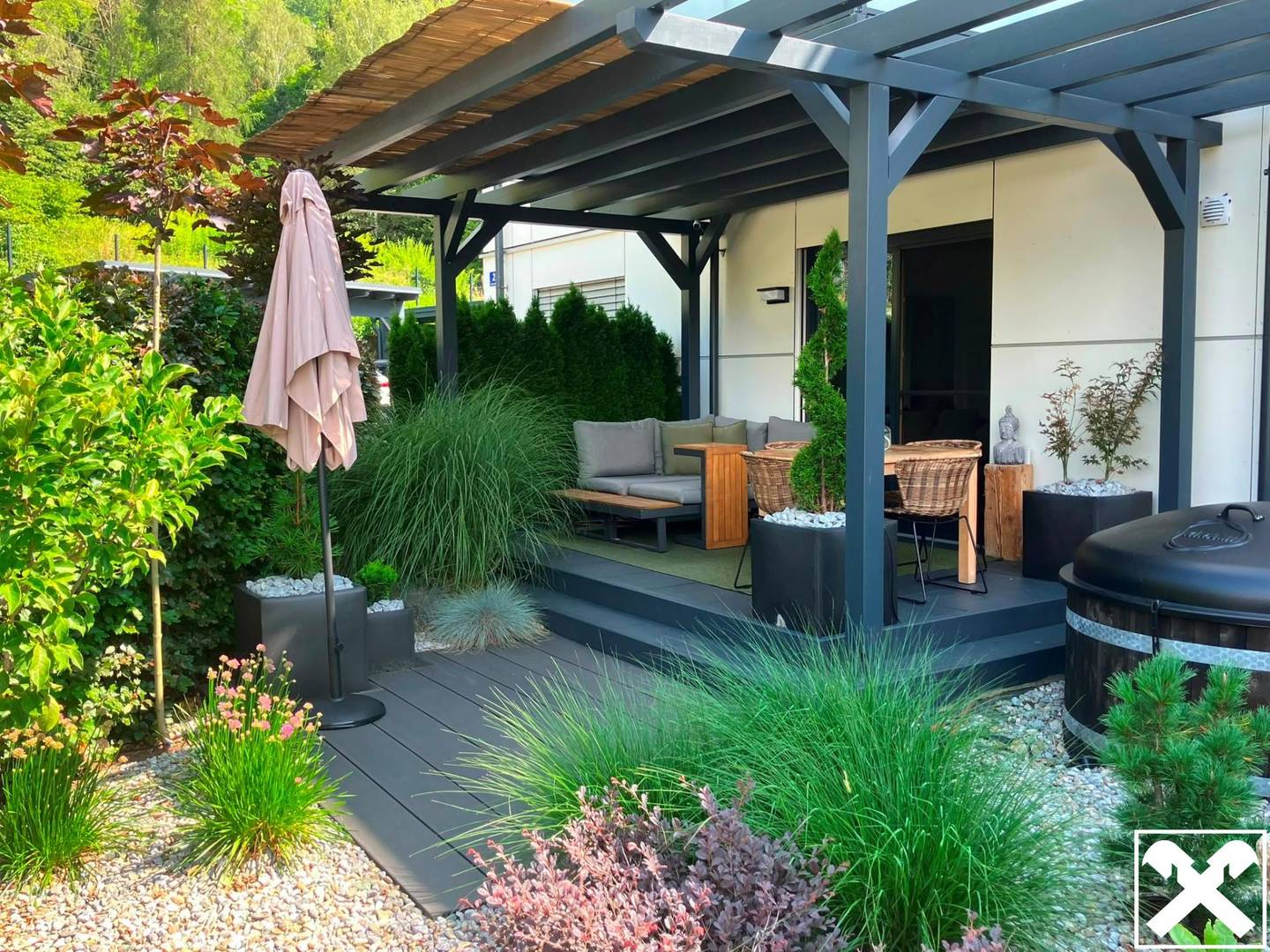 Wohnung mit eigenem Garten und Westterrasse am Millstätter See